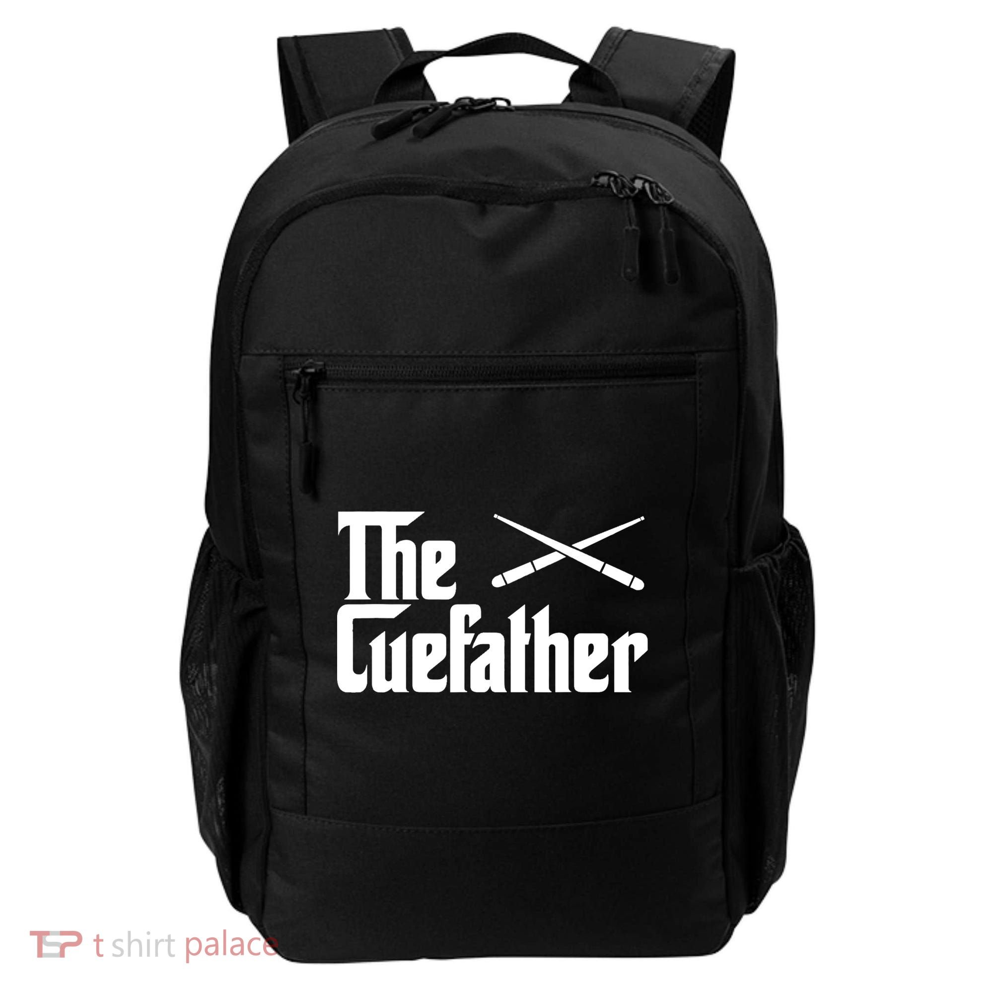 Funny The Cue Father Gift Funny Pool Billiards Player Gift Backpack