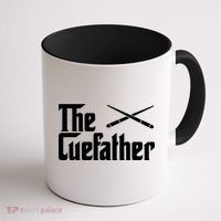 Funny The Cue Father Gift Funny Pool Billiards Player Gift Coffee Mug thumb 1