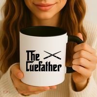 Funny The Cue Father Gift Funny Pool Billiards Player Gift Coffee Mug thumb 3