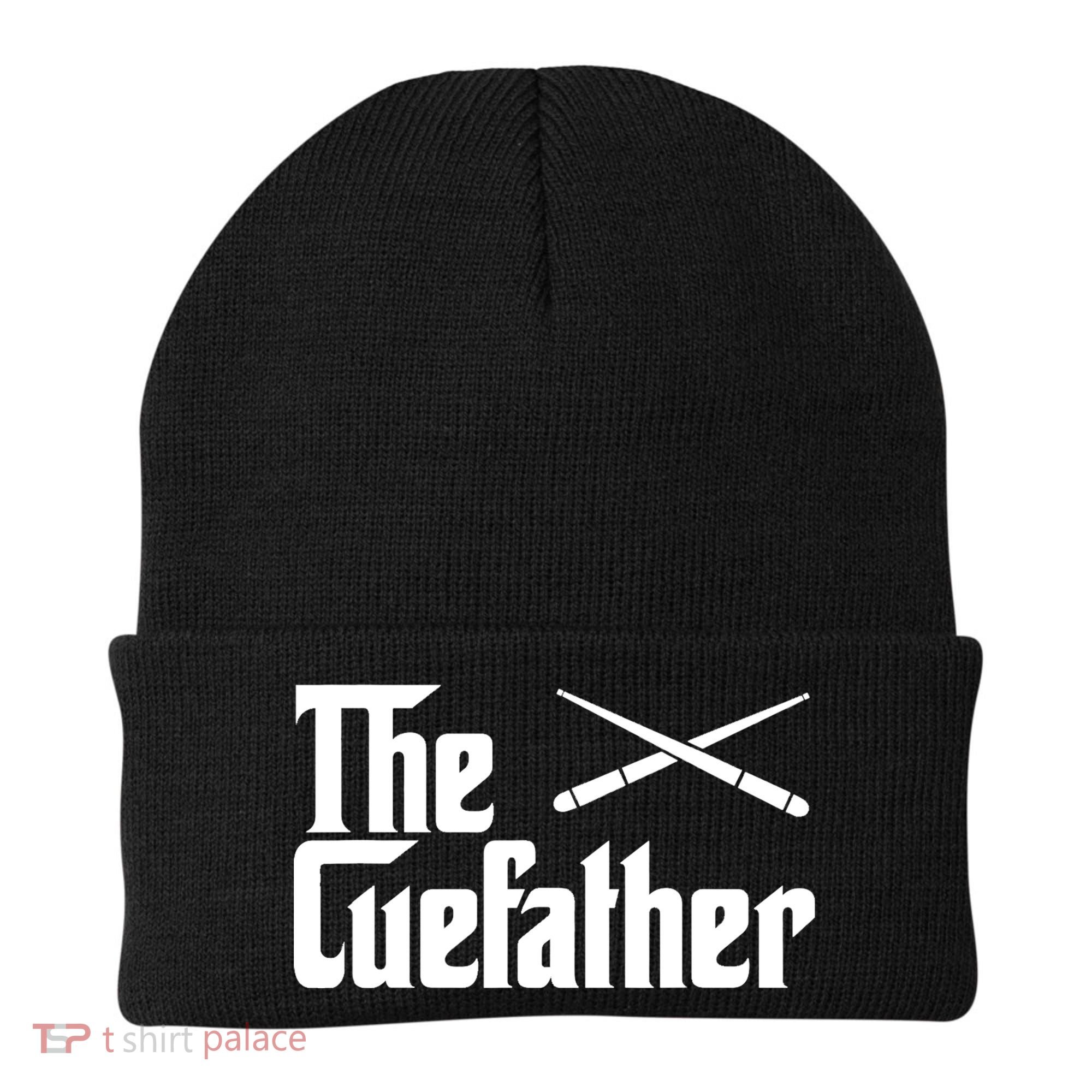 Funny The Cue Father Gift Funny Pool Billiards Player Gift Beanie