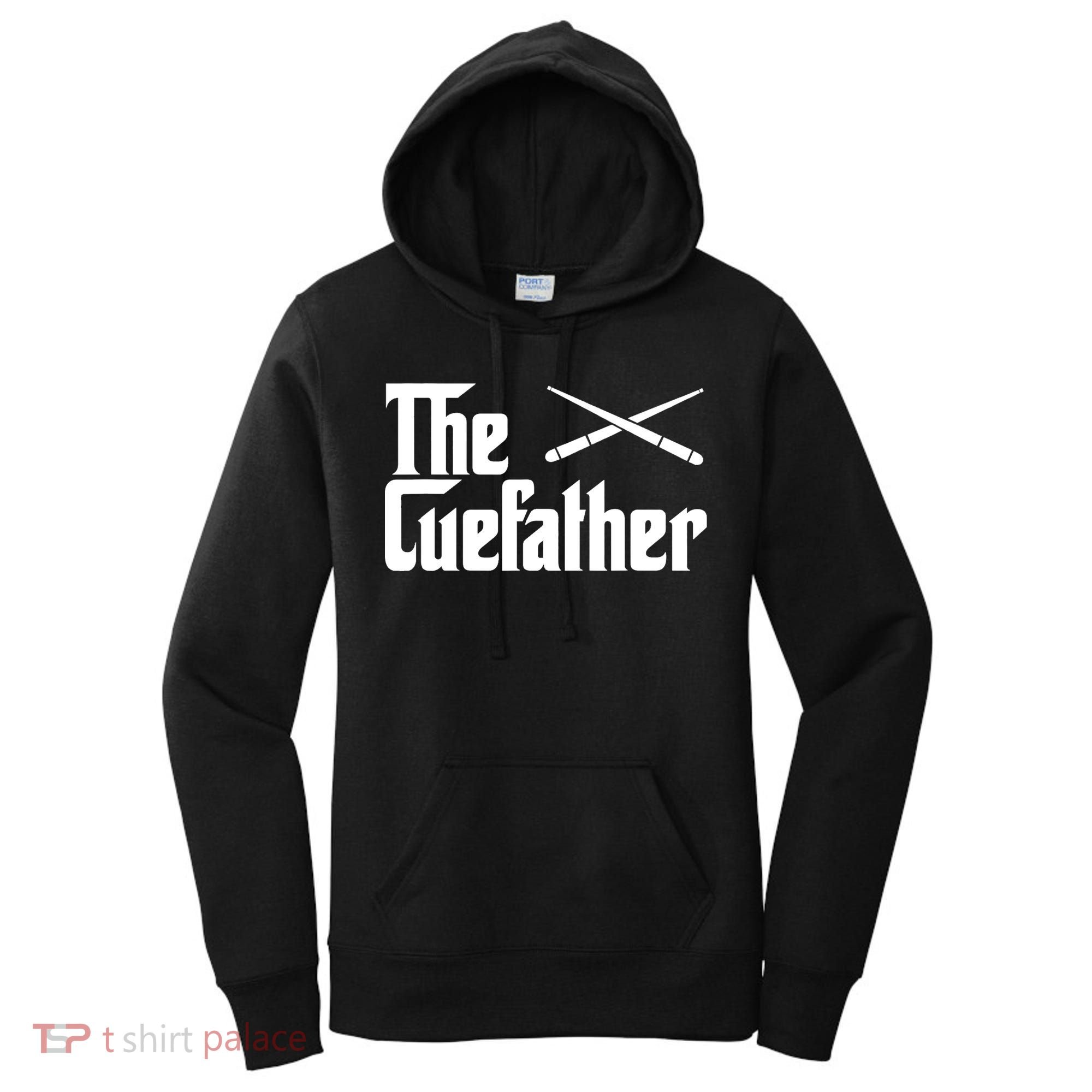 Funny The Cue Father Gift Funny Pool Billiards Player Gift Women's Hoodie