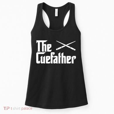 Funny The Cue Father Gift Funny Pool Billiards Player Gift Women's Tank Top