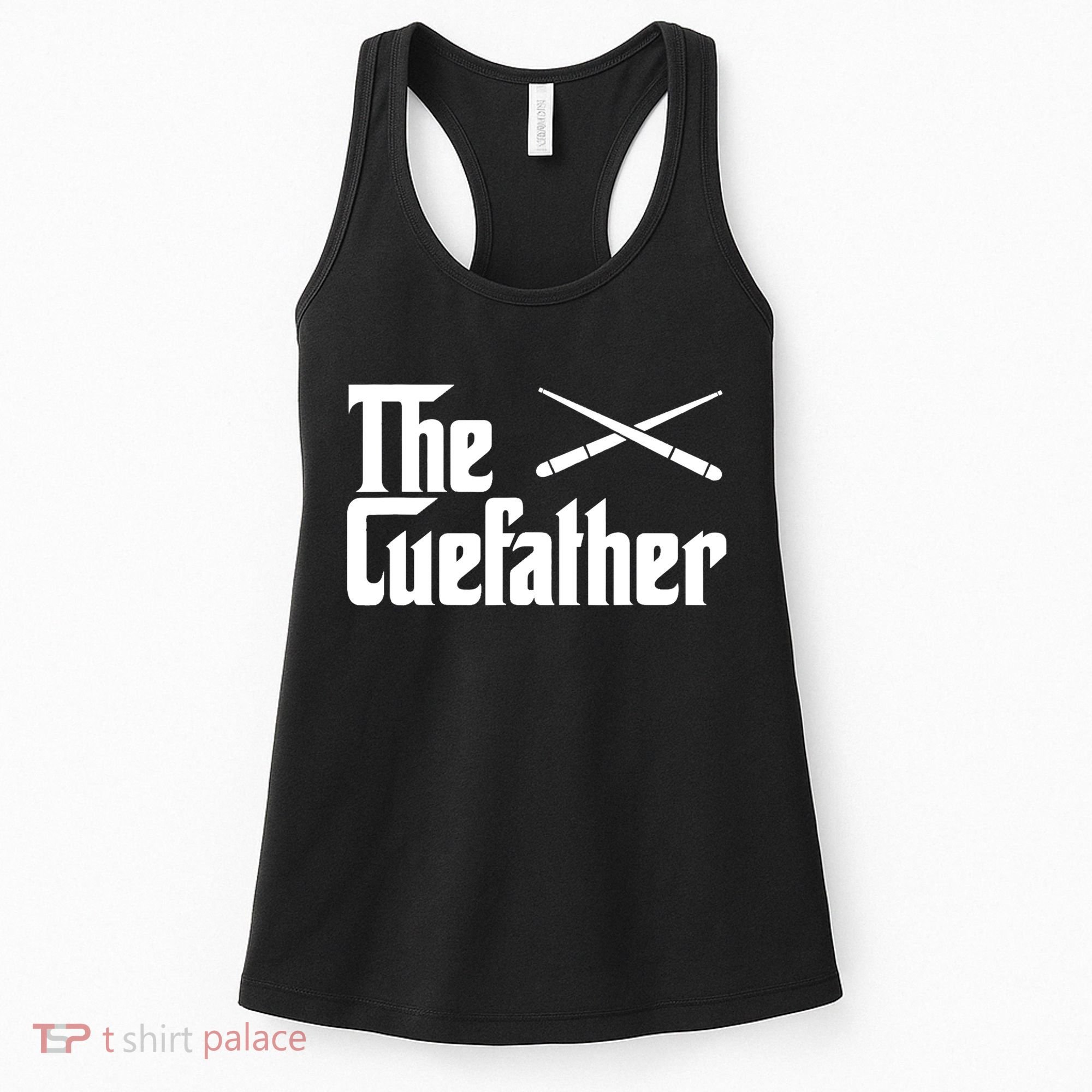 Funny The Cue Father Gift Funny Pool Billiards Player Gift Women's Tank Top