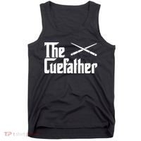 Funny The Cue Father Gift Funny Pool Billiards Player Gift Tank Top thumb 0