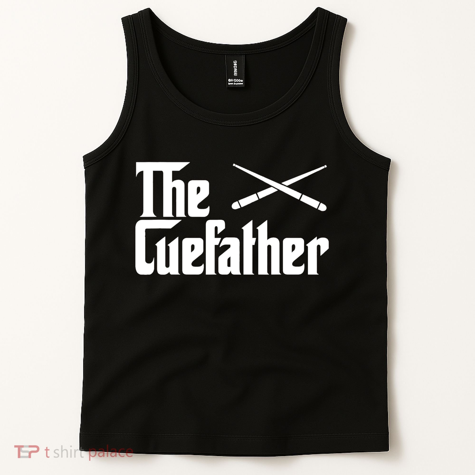 Funny The Cue Father Gift Funny Pool Billiards Player Gift Tank Top