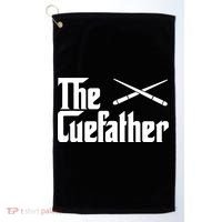 Funny The Cue Father Gift Funny Pool Billiards Player Gift Golf Towel thumb 0