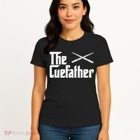 Funny The Cue Father Gift Funny Pool Billiards Player Gift Women's T-Shirt thumb 4