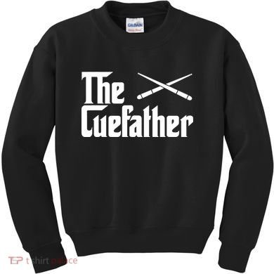 Funny The Cue Father Gift Funny Pool Billiards Player Gift Kids Sweatshirt