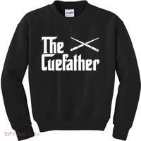 Funny The Cue Father Gift Funny Pool Billiards Player Gift Kids Sweatshirt thumb 0
