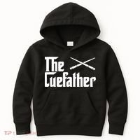 Funny The Cue Father Gift Funny Pool Billiards Player Gift Kids Hoodie thumb 0