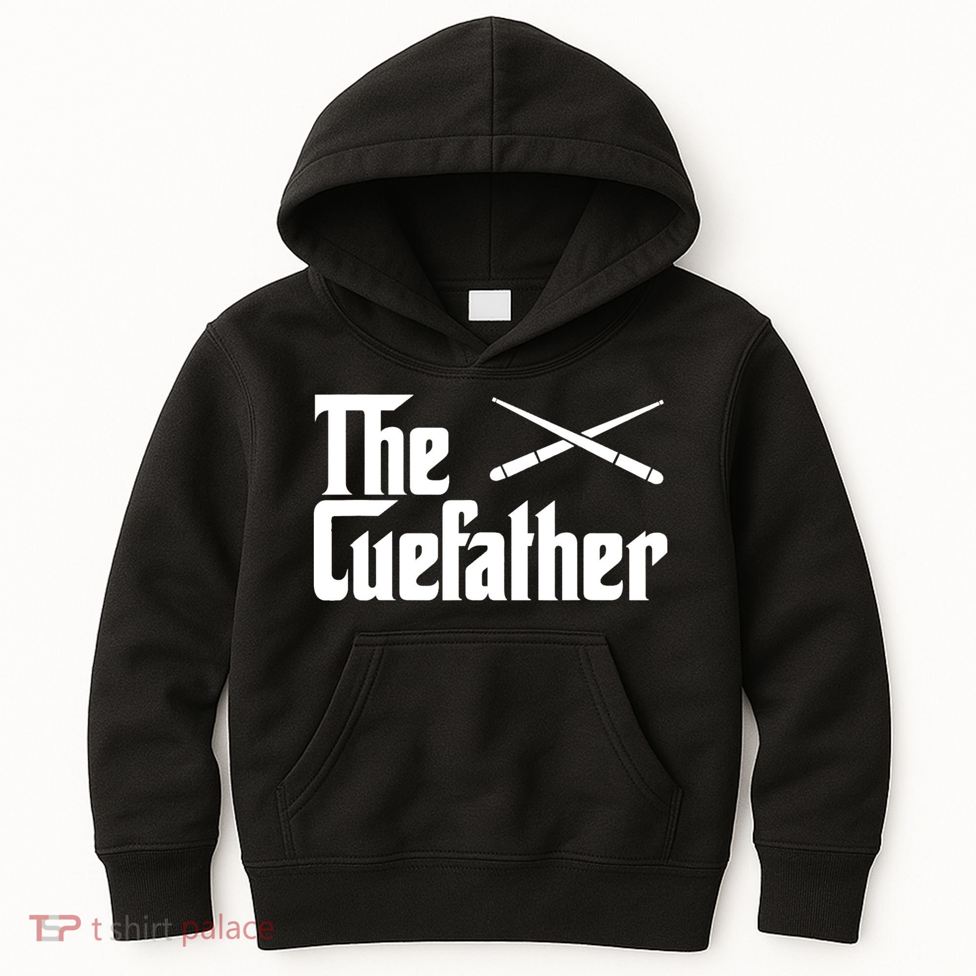 Funny The Cue Father Gift Funny Pool Billiards Player Gift Kids Hoodie