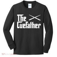Funny The Cue Father Gift Funny Pool Billiards Player Gift Kids Long Sleeve Shirt thumb 0