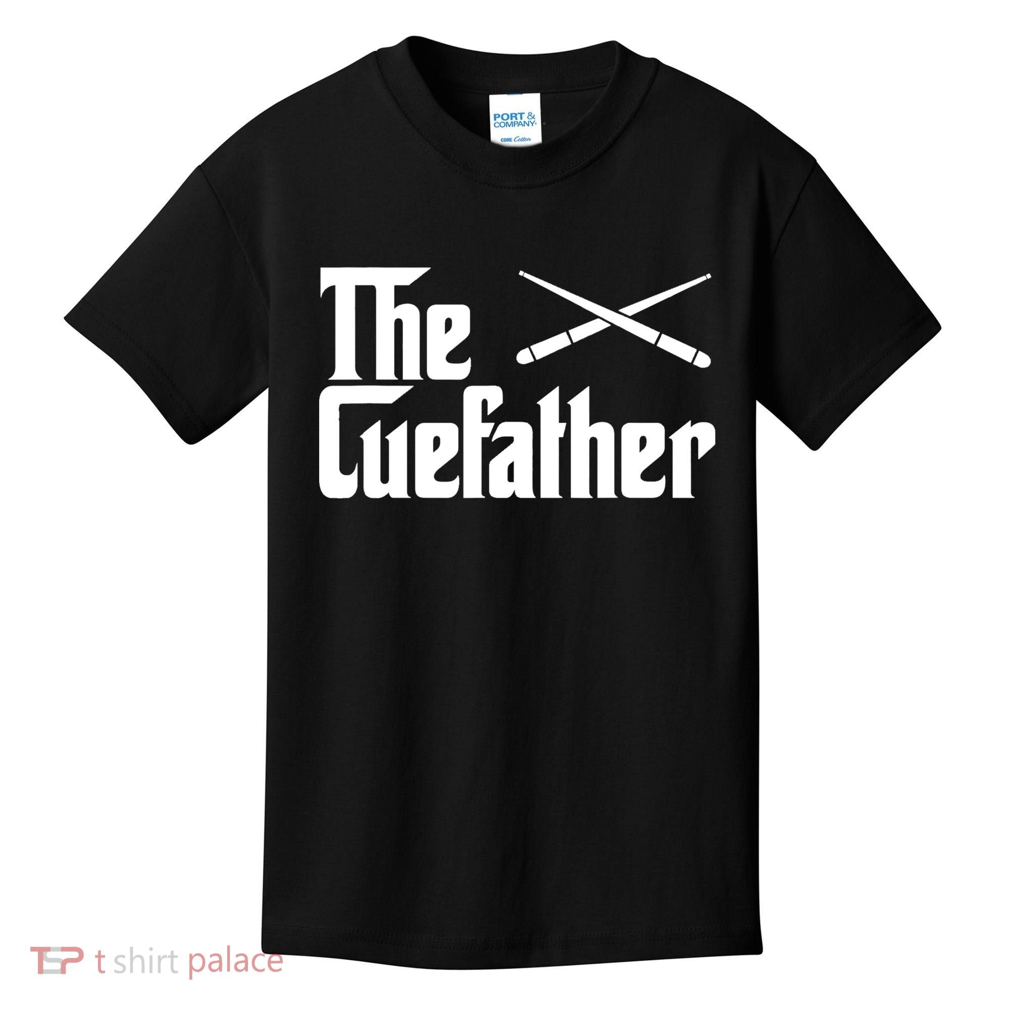 Funny The Cue Father Gift Funny Pool Billiards Player Gift Kids T-Shirt
