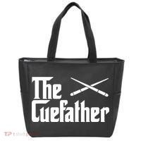 Funny The Cue Father Gift Funny Pool Billiards Player Gift Tote Bag thumb 0