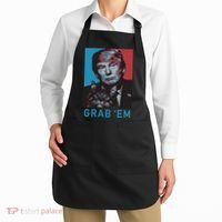 Funny Trump Cat Grab Em Cat Apron thumb 2