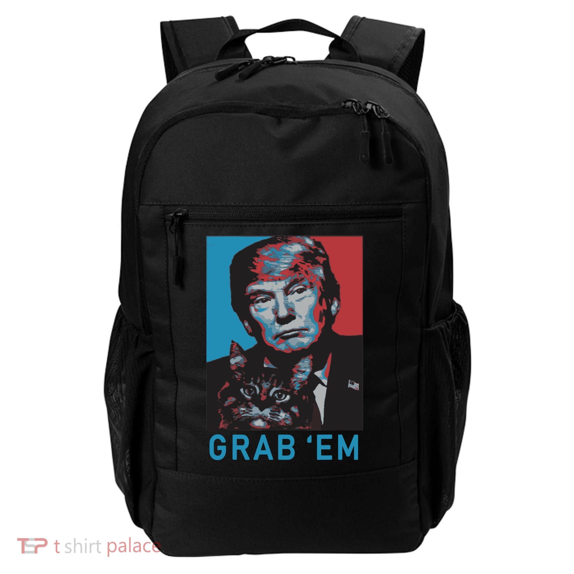 Funny Trump Cat Grab Em Cat Backpack