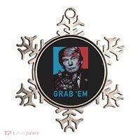Funny Trump Cat Grab Em Cat Ornament thumb 0