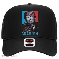 Funny Trump Cat Grab Em Cat Hat thumb 0