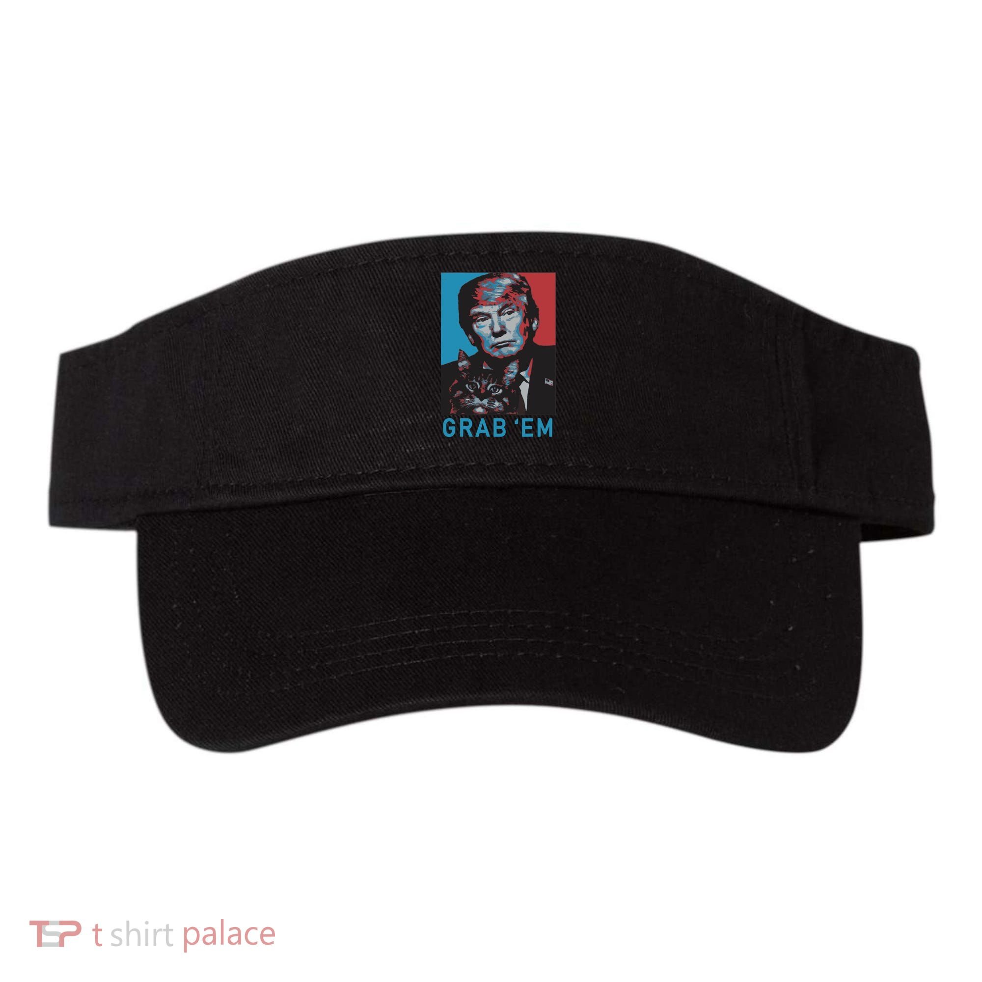 Funny Trump Cat Grab Em Cat Visor