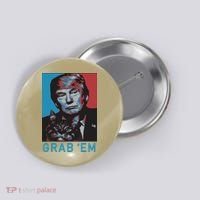 Funny Trump Cat Grab Em Cat Button thumb 0