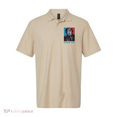 Funny Trump Cat Grab Em Cat Polo