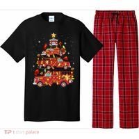 Fire Truck Christmas Tree Firefighter Xmas Fire Pajamas Gift Pajama Set thumb 0