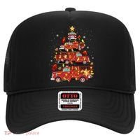 Fire Truck Christmas Tree Firefighter Xmas Fire Pajamas Gift Hat thumb 0