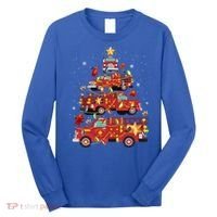 Fire Truck Christmas Tree Firefighter Xmas Fire Pajamas Gift Long Sleeve Shirt thumb 0