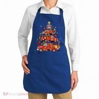 Fire Truck Christmas Tree Firefighter Xmas Fire Pajamas Gift Apron thumb 2