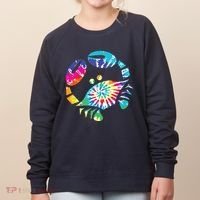 Fun Toy Crab Illustration Tie Dye Graphic Tee Women's Sweatshirt thumb 0