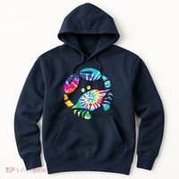 Fun Toy Crab Illustration Tie Dye Graphic Tee Hoodie thumb 0