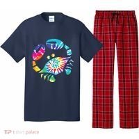 Fun Toy Crab Illustration Tie Dye Graphic Tee Pajama Set thumb 0