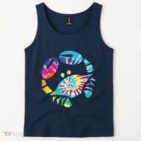 Fun Toy Crab Illustration Tie Dye Graphic Tee Tank Top thumb 2
