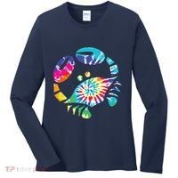 Fun Toy Crab Illustration Tie Dye Graphic Tee Women's Long Sleeve Shirt thumb 0