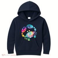 Fun Toy Crab Illustration Tie Dye Graphic Tee Kids Hoodie thumb 0