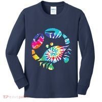 Fun Toy Crab Illustration Tie Dye Graphic Tee Kids Long Sleeve Shirt thumb 0