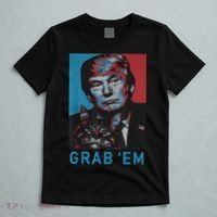 Funny Trump Cat Grab' Em Vintage Retro Trump Gift T-Shirt thumb 5