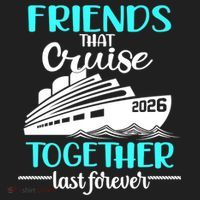 Friends That Cruise Together Last Forever 2026 Vacation Women's Sweatshirt thumb 2