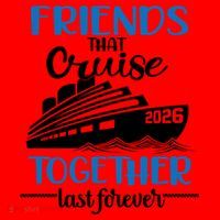 Friends That Cruise Together Last Forever 2026 Vacation Santa Hat thumb 1