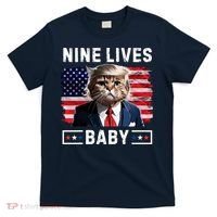 Funny Trump Cat 9 Lives Baby Nine Lives Cat T-Shirt thumb 0