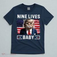 Funny Trump Cat 9 Lives Baby Nine Lives Cat T-Shirt thumb 5