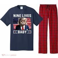 Funny Trump Cat 9 Lives Baby Nine Lives Cat Pajama Set thumb 0