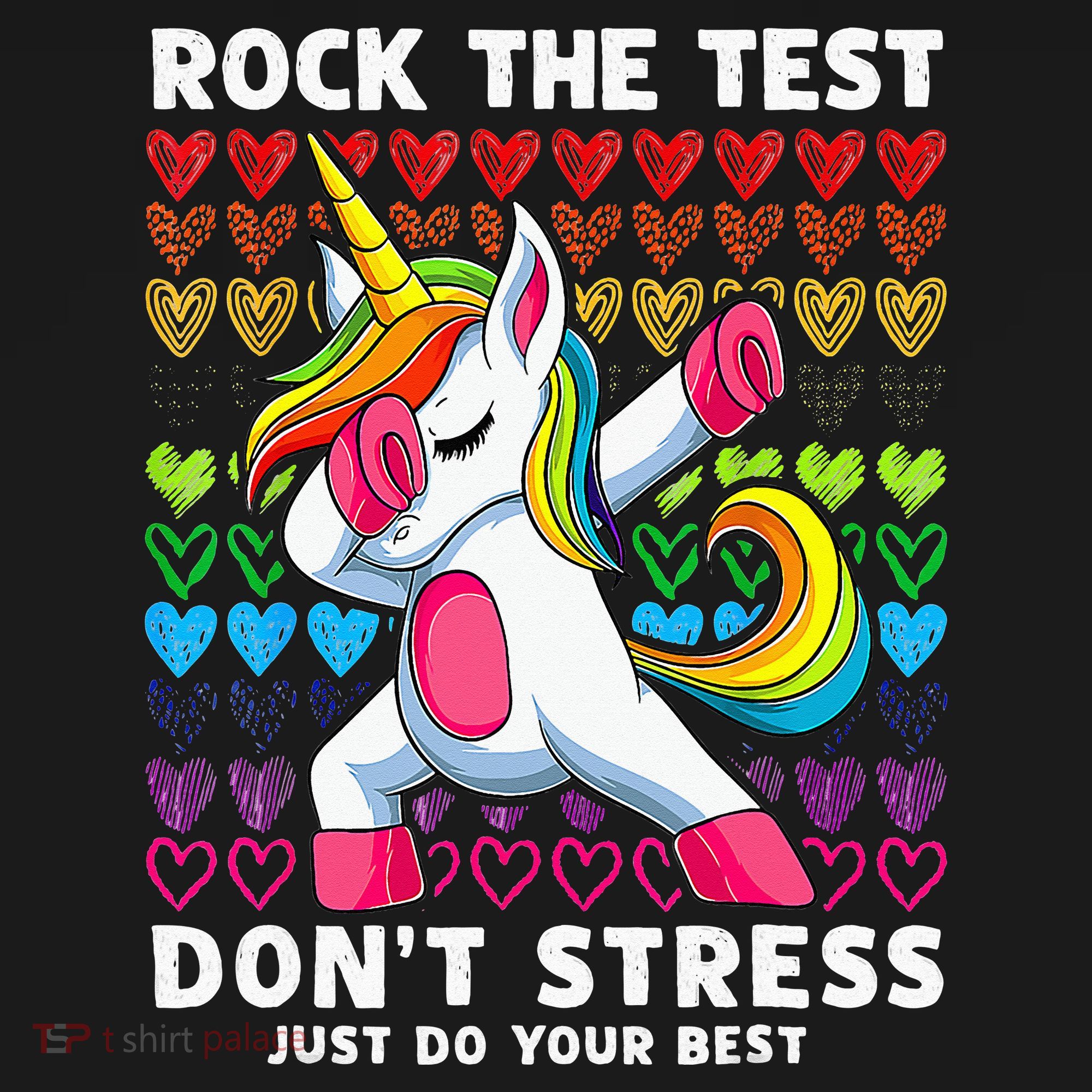 Funny Test Day Rock The Test Dabbing Unicorn Tote Bag