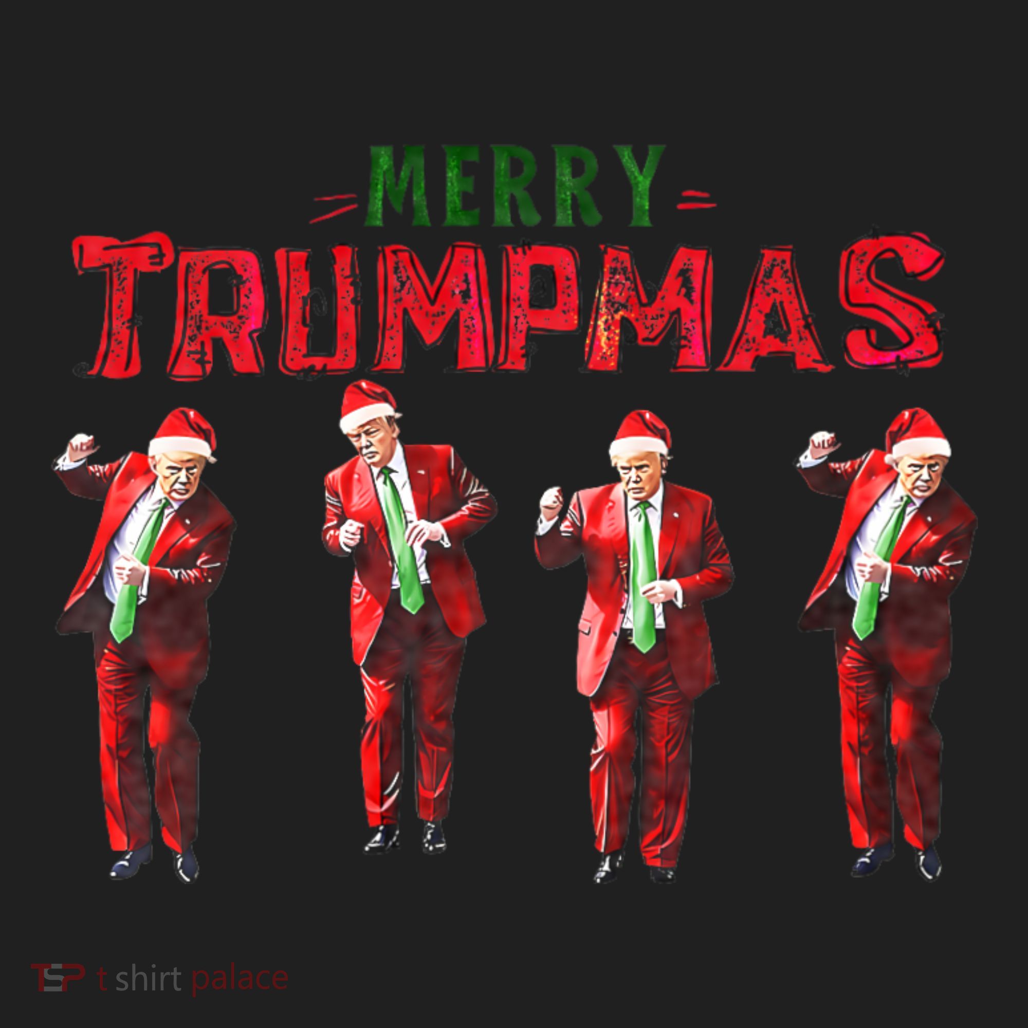 Funny Trump Dance Santa Claus Merry Trumpmas Christmas Women's Sweatshirt