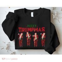Funny Trump Dance Santa Claus Merry Trumpmas Christmas Sweatshirt thumb 2