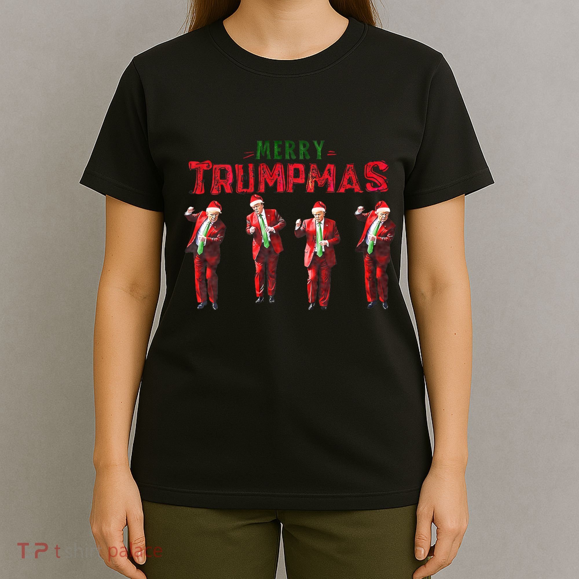 Funny Trump Dance Santa Claus Merry Trumpmas Christmas T-Shirt