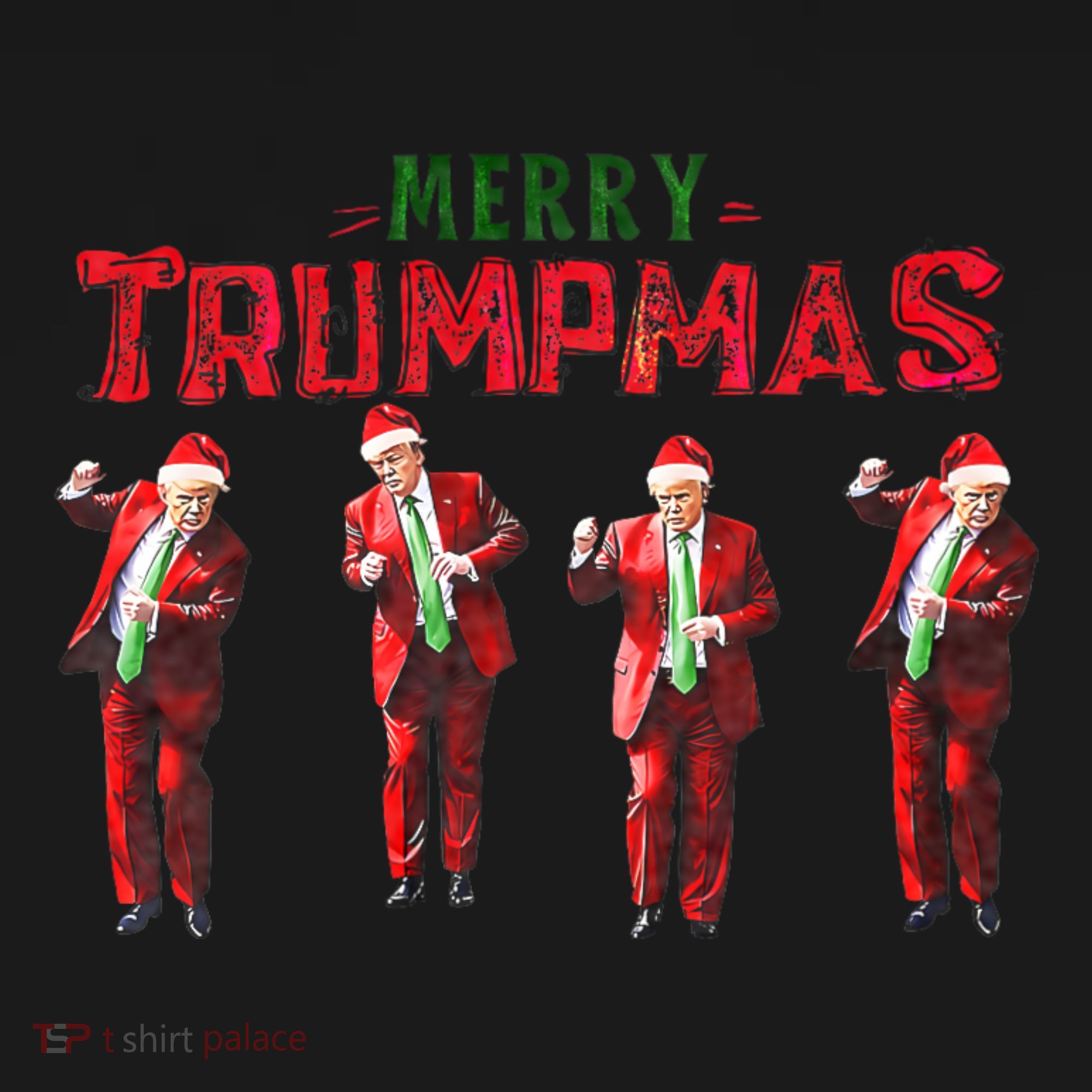 Funny Trump Dance Santa Claus Merry Trumpmas Christmas Mousepad