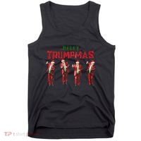 Funny Trump Dance Santa Claus Merry Trumpmas Christmas Tank Top thumb 0