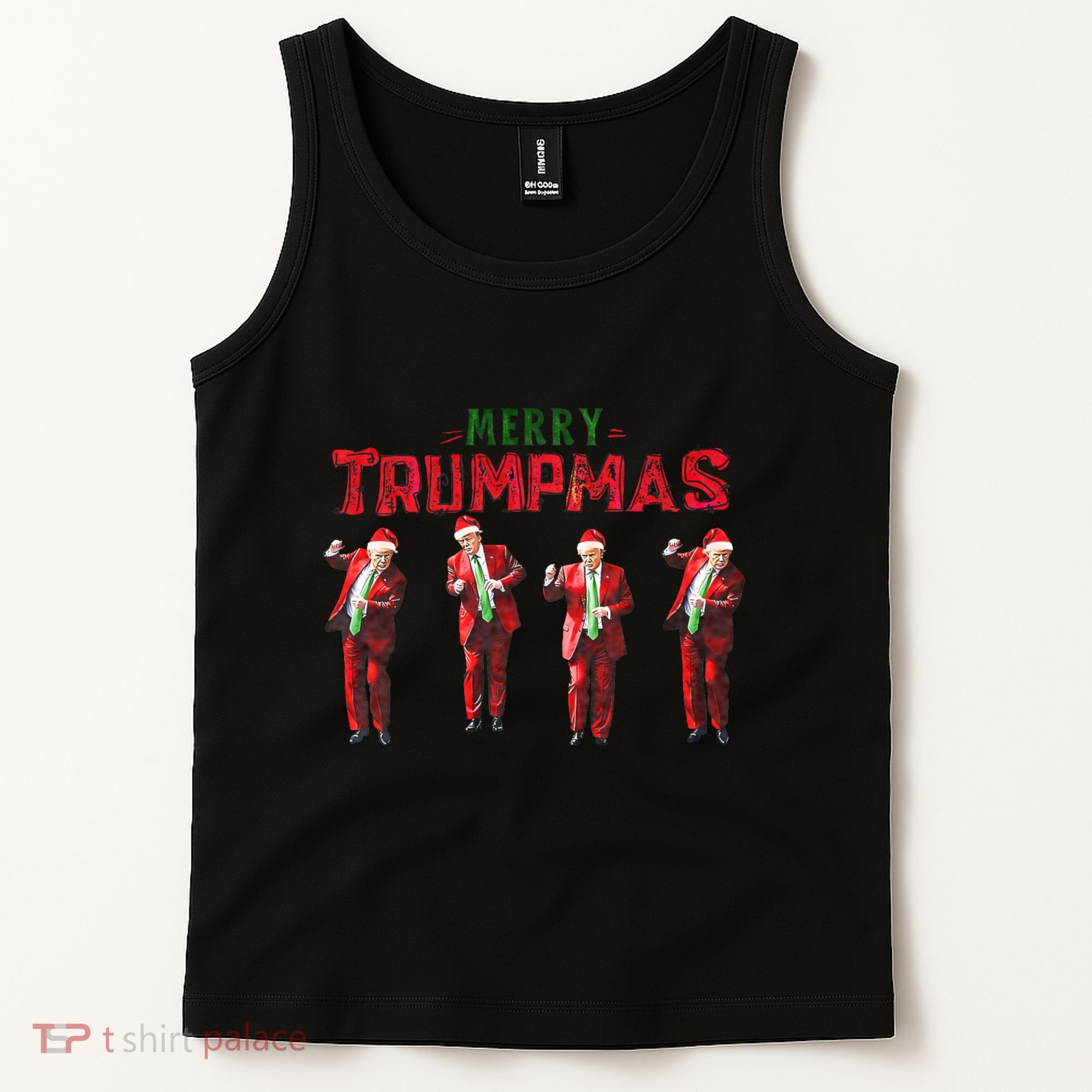 Funny Trump Dance Santa Claus Merry Trumpmas Christmas Tank Top