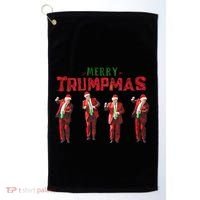 Funny Trump Dance Santa Claus Merry Trumpmas Christmas Golf Towel thumb 0